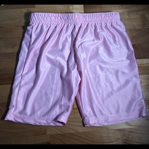 Pink Silk Athletic Kids Shorts